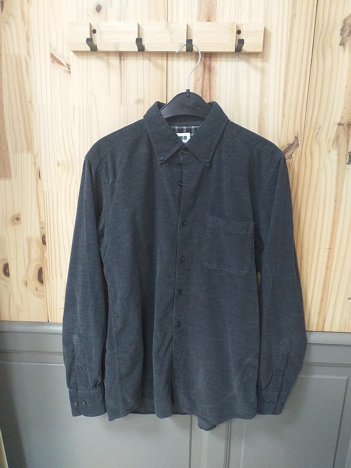 Chemise Gris Coton Homme S | Friperie Vintage Seconde Main Cool Frip