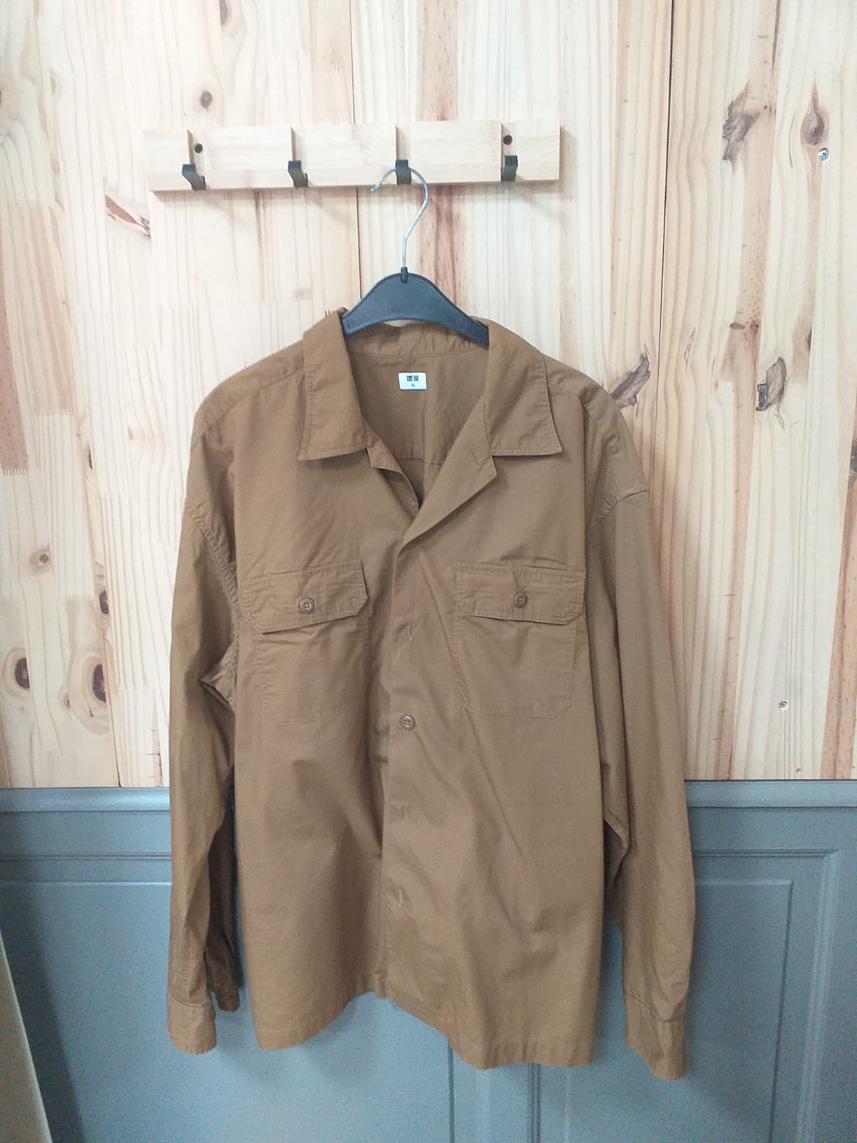 Chemise Camel Coton Homme XL | Friperie Vintage Seconde Main Cool Frip