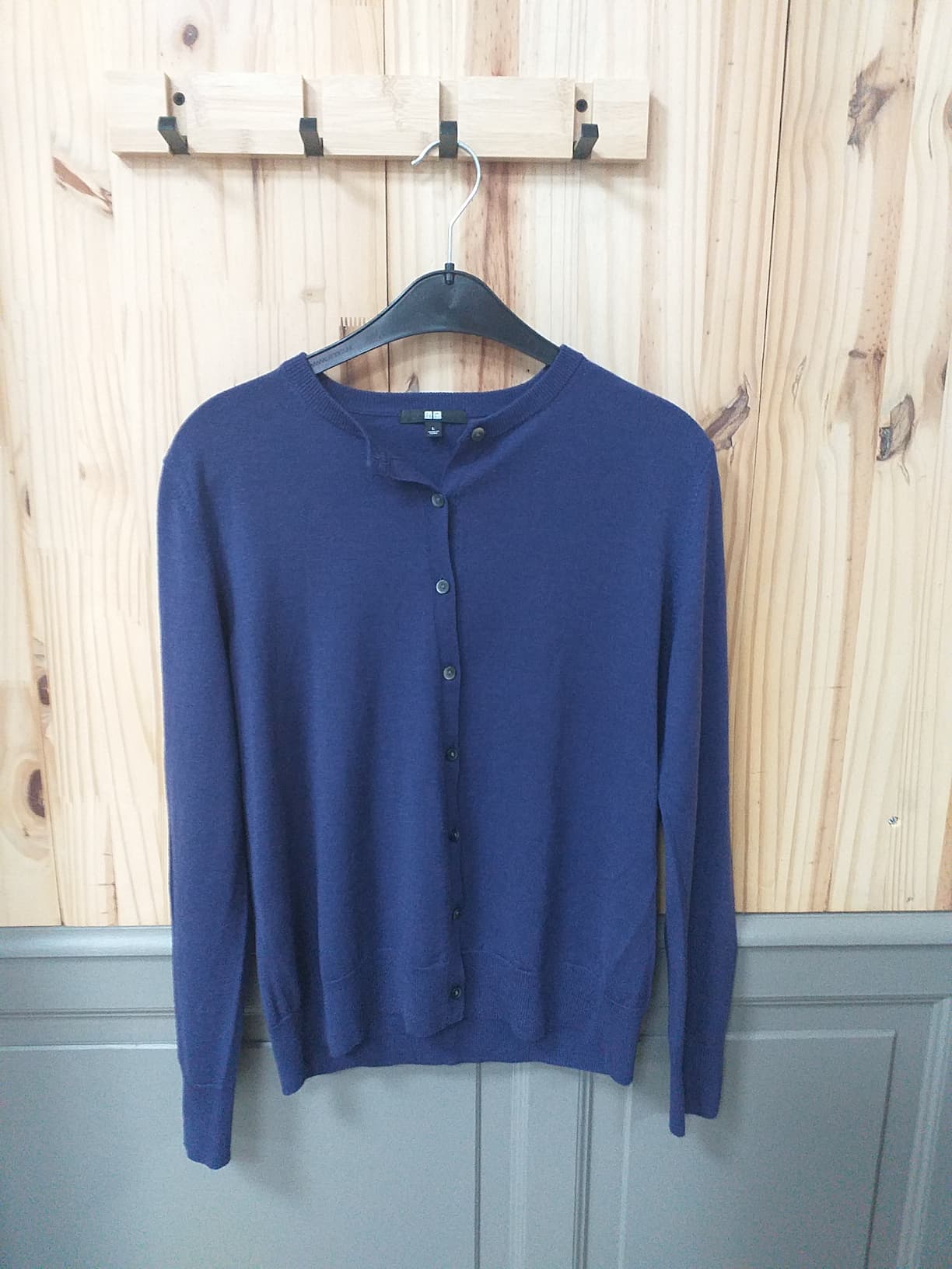 Cardigan Bleu Laine Femme L | Friperie Vintage Seconde Main Cool Frip