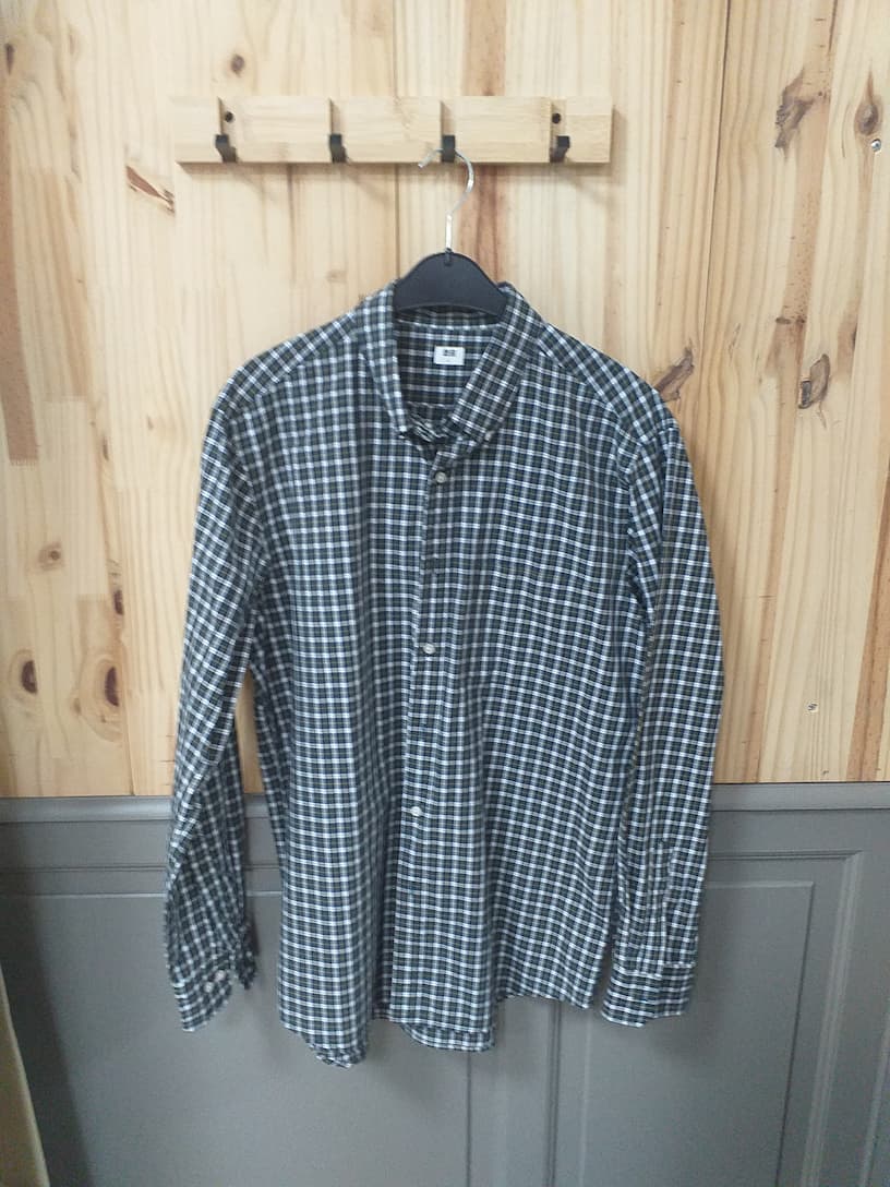 Chemise Carreaux Bleus Coton Homme L | Friperie Vintage Seconde Main Cool Frip