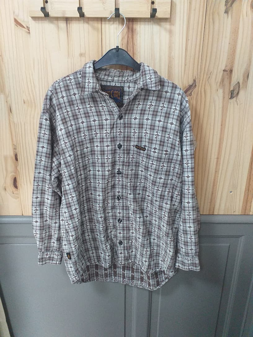 Chemise Marron Coton Homme M | Friperie Vintage Seconde Main Cool Frip