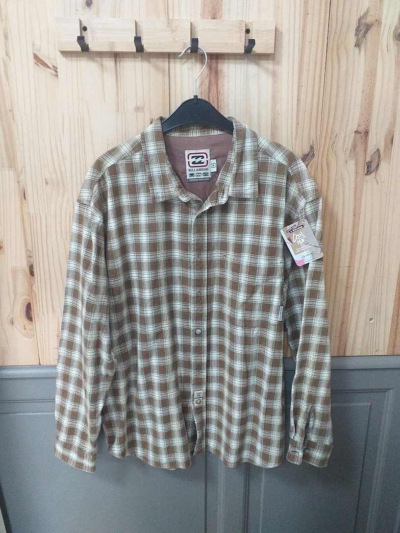 Chemise Marron Coton Homme M - vue de devant | Friperie Vintage Seconde Main Cool Frip