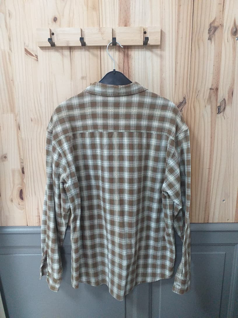 Chemise Marron Coton Homme M - vue arrière | Friperie Vintage Seconde Main Cool Frip