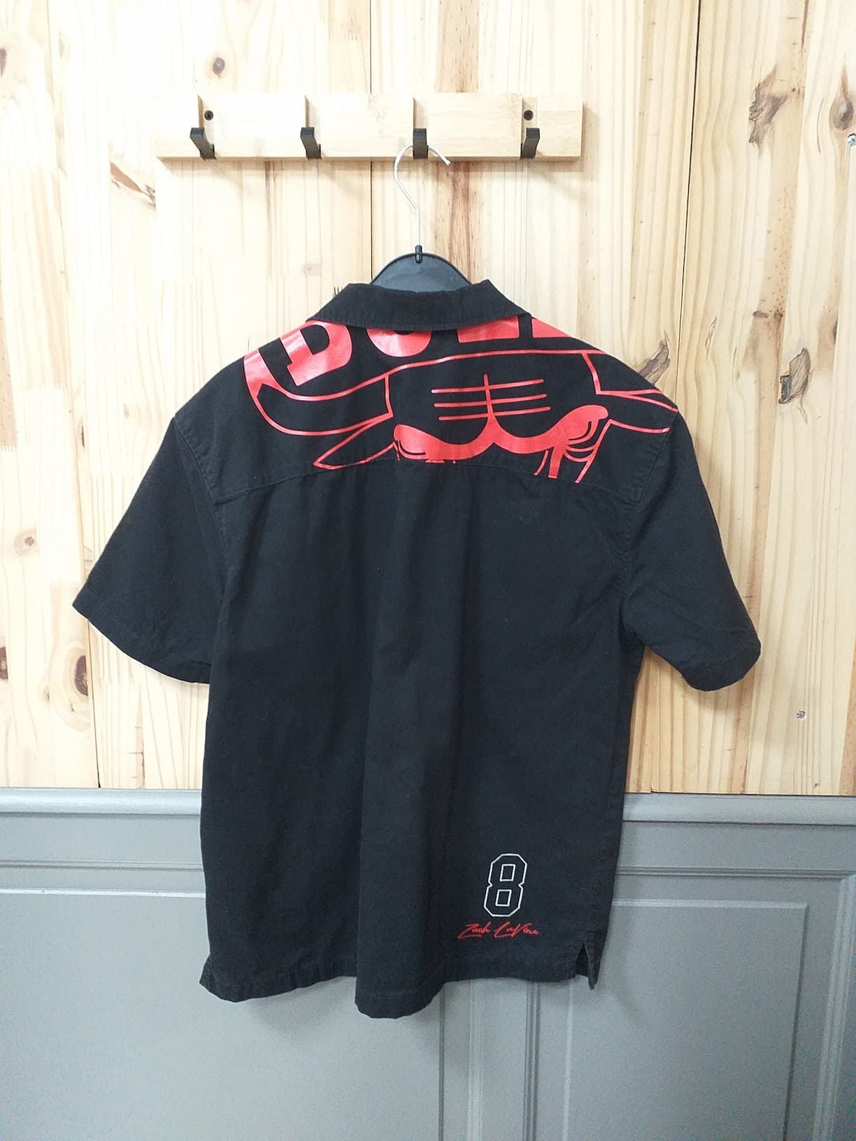 Chemise Noire Coton Homme S - vue arrière | Friperie Vintage Seconde Main Cool Frip